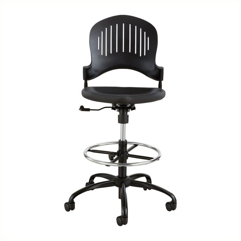 Plastic Extended Height Office Chair In Black 3386bl Plastic Extended Height Office Chair In Black