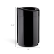 Safco Open Top Receptacle - 30 Gallon in Black