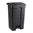 Safco Hands Free Plastic Step-On Receptacle Trash Can - 23 Gallon in Black