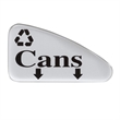Safco Dual Recycling Receptacle in Stainless Steel