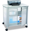Safco Impromptu Deluxe Machine Stand with Doors in Gray