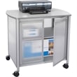 Safco Impromptu Deluxe Machine Stand with Doors in Gray
