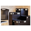 Safco Public Square 25-Gallon Recycling Bin in Black Base