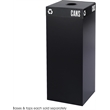 Safco Public Square 37-Gallon Black Base 37-Gallon in Black
