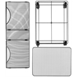 Safco Onyx Mesh Rolling File Cube in Black