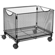 Safco Onyx Mesh Rolling File Cube in Black