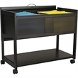 Safco Mobile File with Locking Top in Black