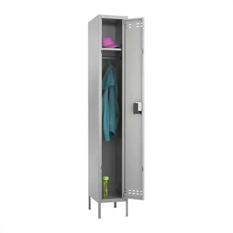 Safco Single Tier Locker in Gray
