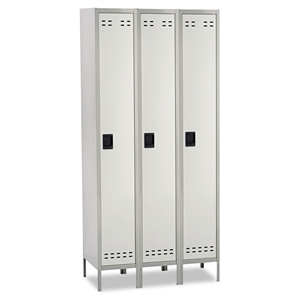 Safco Single Tier Locker 3 Column in Gray