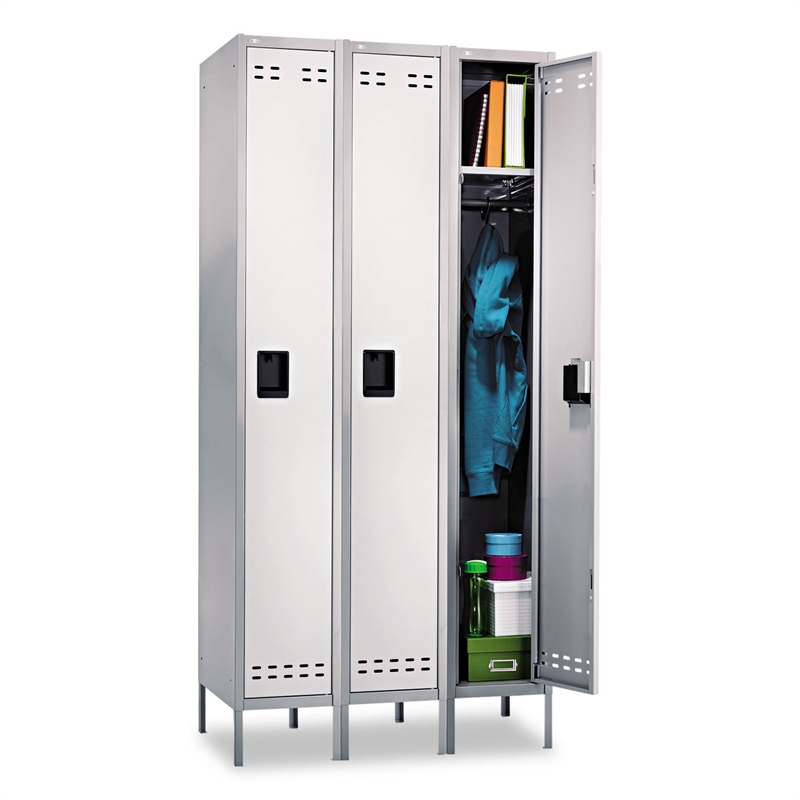 Safco Single Tier Locker 3 Column in Gray