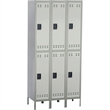 Safco Double Tier Locker 3 Column in Gray