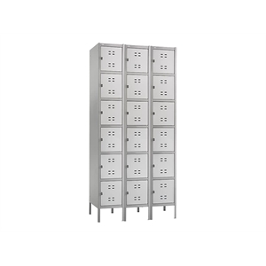 Safco Box Locker 3 Column in Gray
