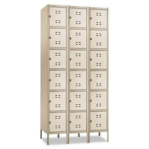 Safco Box Locker 3 Column in Tan