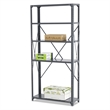 Safco 36 x 12 Commercial 5 Shelf Kit in Dark Grey Finish