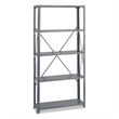 Safco 36 x 12 Commercial 5 Shelf Kit in Dark Grey Finish