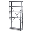 Safco 36 x 12 Commercial 5 Shelf Kit in Dark Grey Finish