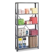 Safco 36 x 12 Commercial 5 Shelf Kit in Dark Grey Finish