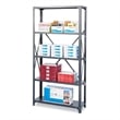 Safco 36 x 18 Commercial 5 Shelf Kit in Dark Grey Finish