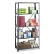 Safco 36 x 18 Commercial 5 Shelf Kit in Dark Grey Finish