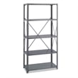 Safco 36 x 18 Commercial 5 Shelf Kit in Dark Grey Finish