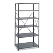 Safco 36 x 24 Commercial 6 Shelf Kit in Dark Grey Finish
