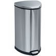 Safco Stainless Step-On 10 Gallon Receptacle in Stainless Steel