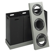Safco At-Your-Disposal Recycling Center in Black Plastic