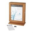 Safco Customizable Wood Suggestion Box in Cherry