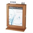 Safco Customizable Wood Suggestion Box in Cherry