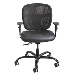 safco vue intensive use mesh task office chair in black vinyl