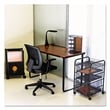 Safco Steel Workstation in Cherry and Black
