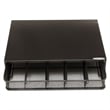 Safco Onyx 1 Drawer Hospitality Organizer in Black