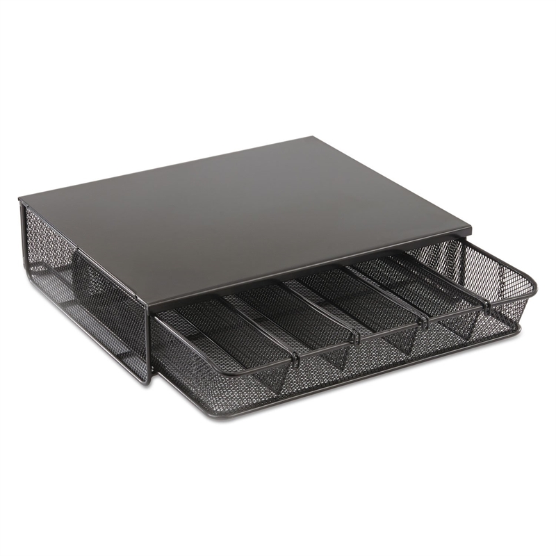 Safco Onyx 1 Drawer Hospitality Organizer in Black