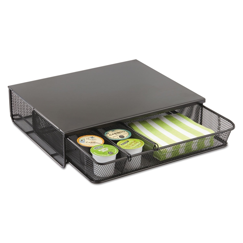 Safco Onyx 1 Drawer Hospitality Organizer in Black