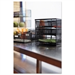 Safco Onyx 3 Drawer Hospitality Organizer in Black