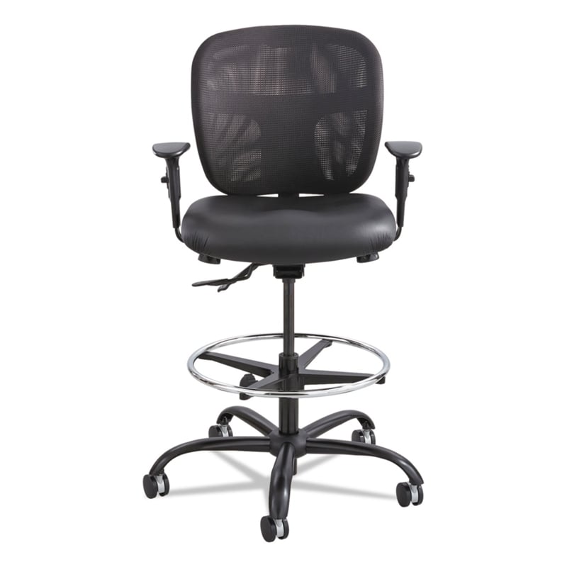 Safco Vue Heavy Duty Stool in Black Vinyl