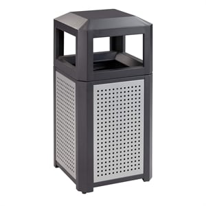 Safco 15 Gallon Evos Series Steel Waste Receptacle