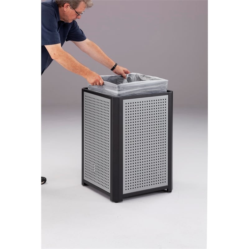Safco 15 Gallon Evos Series Steel Waste Receptacle
