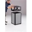 Safco 15 Gallon Evos Series Steel Waste Receptacle