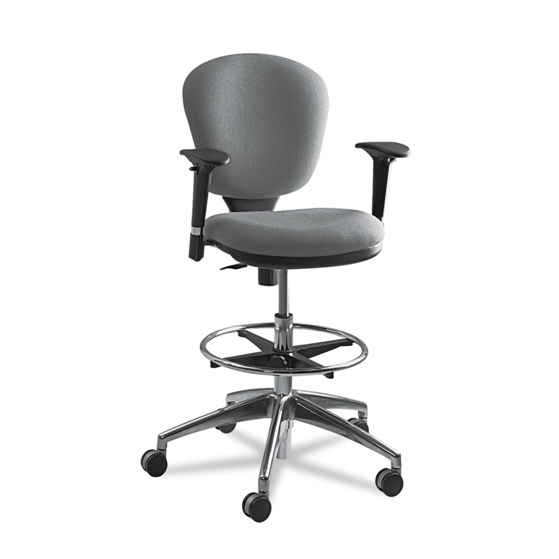 Safco Metro Extended Height Drafting Chair in Black