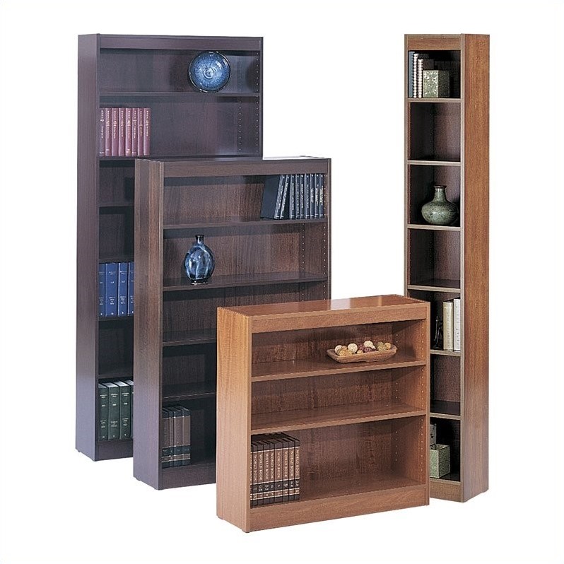 WorkSpace 6 Shelf 12"W Wood Baby Bookcase in Cherry 1511CYC