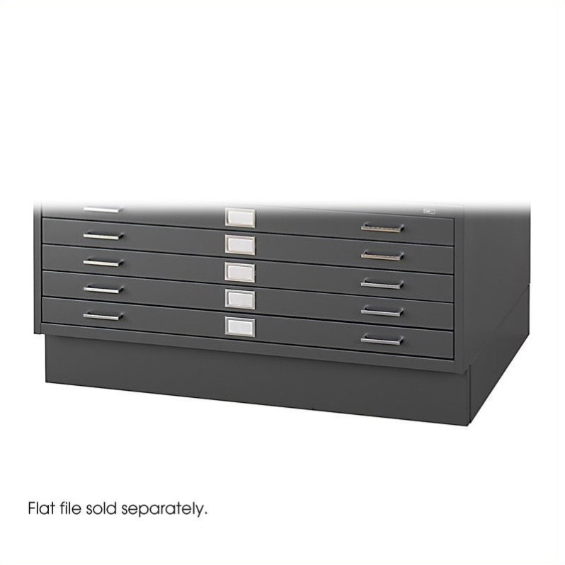 Safco Products Flat File for 42 W x 30 D Documents, 5-Drawer (Additional  Options Sold Separately), White