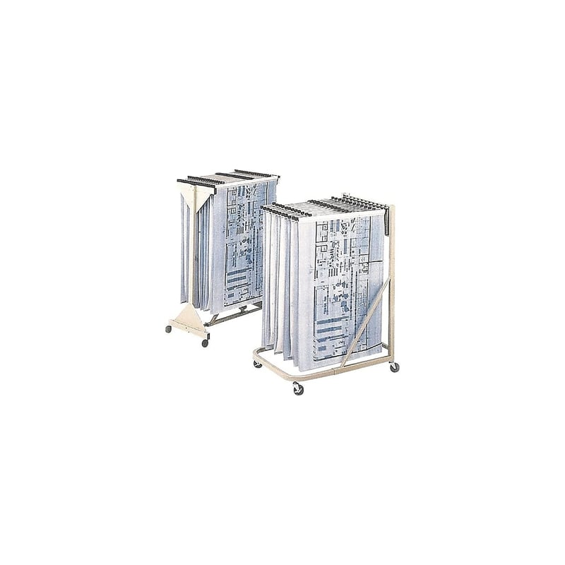 Safco Mobile Hanging Files Metal Stand for Hanging Clamps in Sand