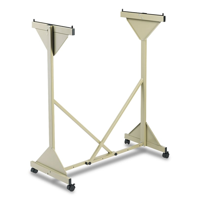 Safco Mobile Plan Center Metal Mobile Hanging Files Stand in Sand