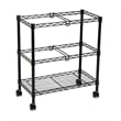 Safco Two-Tier Mobile Metal File Cart in Black