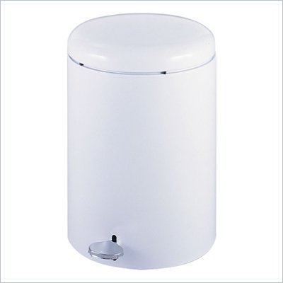 Safco 4 Gallon Step On Receptacle   9681WH