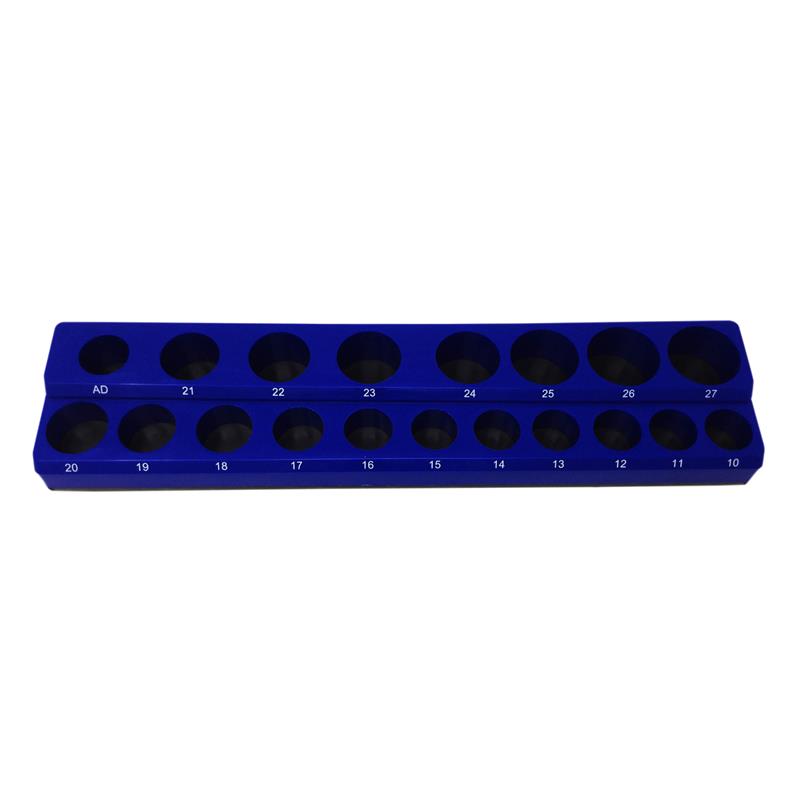 Taj Tools Metric Magnetic Socket Holder Tool Organizer Tray in Blue