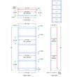 Concepts in Wood Book Shelf - Wood Bookcase Furniture 30 x 72
