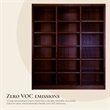 Concepts in Wood Book Shelf - Tall Wood Bookcase Furniture - 72 x 84