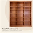 Concepts in Wood Book Shelf - Tall Wood Bookcase Furniture - 72 x 84